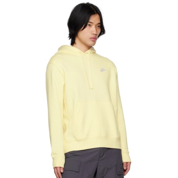 Nike Light Yellow Sportswear Club Fleece - Picture 4 of 4
